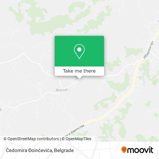 Čedomira Đoinčevića map