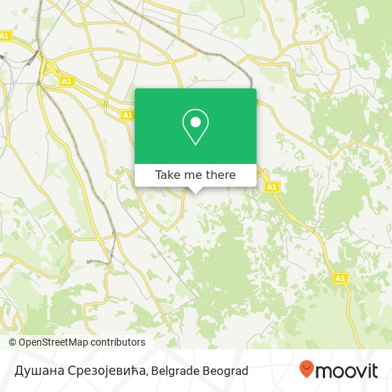 Душана Срезојевића map