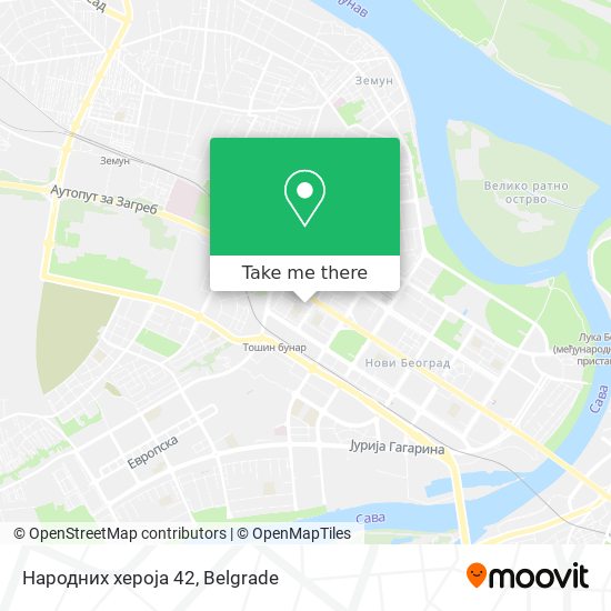 Народних хероја 42 map