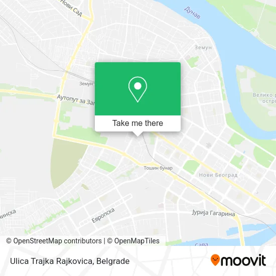 Ulica Trajka Rajkovica map