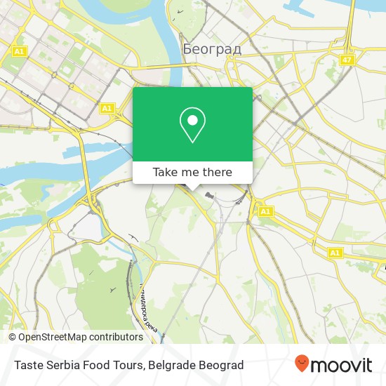 Taste Serbia Food Tours map