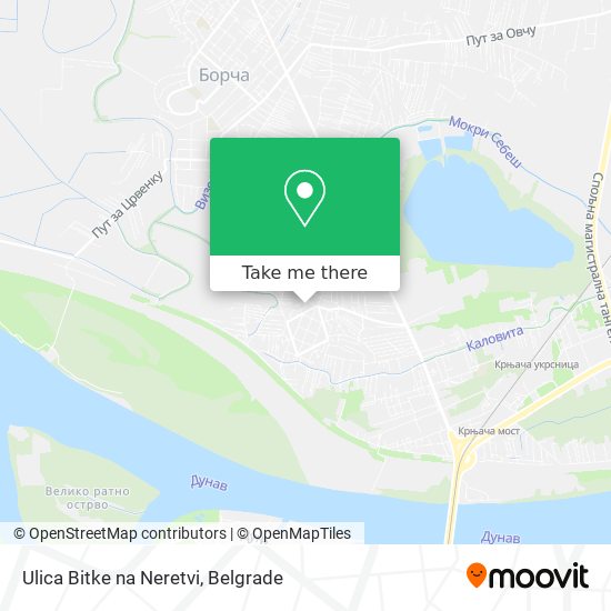 Ulica Bitke na Neretvi map