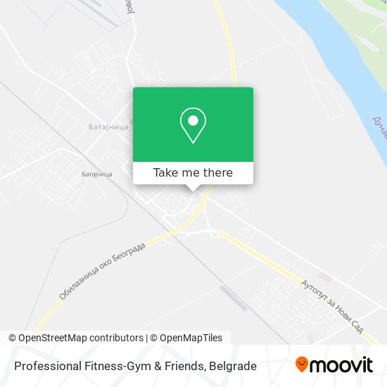 Professional Fitness-Gym & Friends map