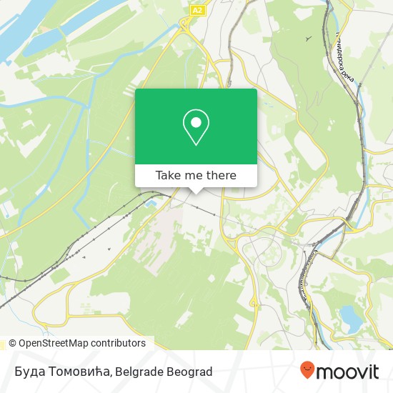 Буда Томовића map