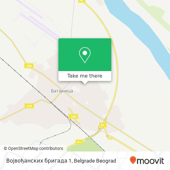 Војвођанских бригада 1 map