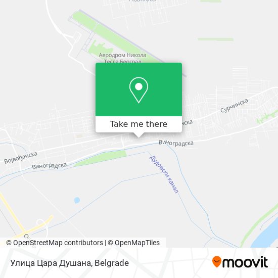 Улица Цара Душана map