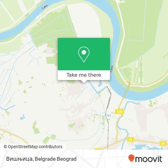 Вишњица map