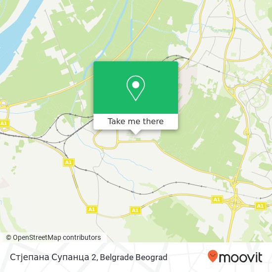 Стјепана Супанца 2 map