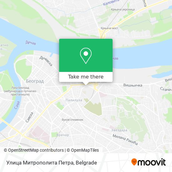 Улица Митрополита Петра map
