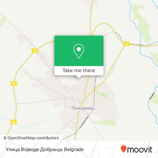 Улица Војводе Добрњца map