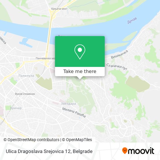 Ulica Dragoslava Srejovica 12 map