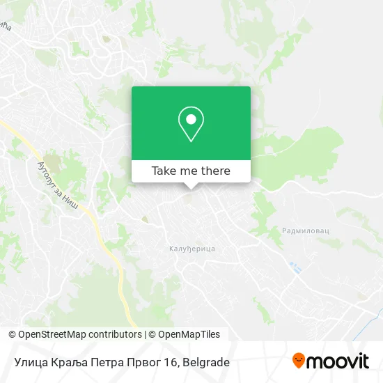Улица Краља Петра Првог 16 map