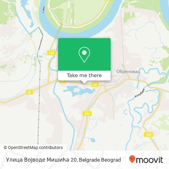 Улица Војводе Мишића 20 map