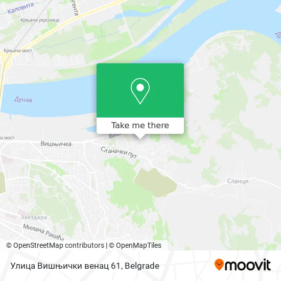 Улица Вишњички венац 61 map