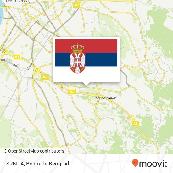 SRBIJA map