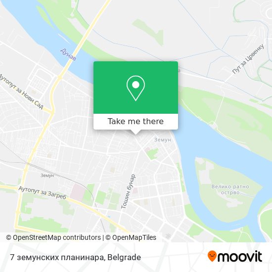 7 земунских планинара map