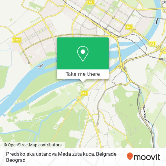 Predskolska ustanova Meda zuta kuca map