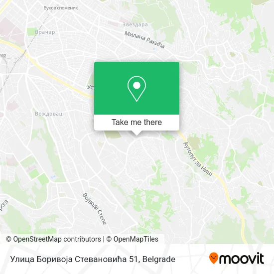 Улица Боривоја Стевановића 51 map