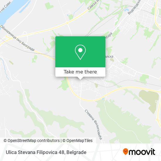 Ulica Stevana Filipovica 48 map