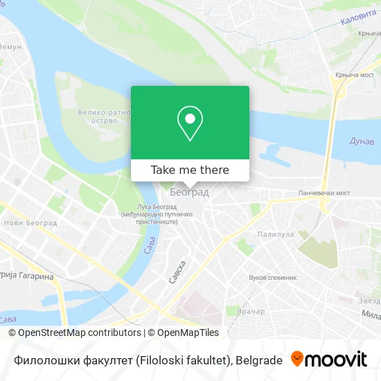 Филолошки факултет (Filoloski fakultet) map