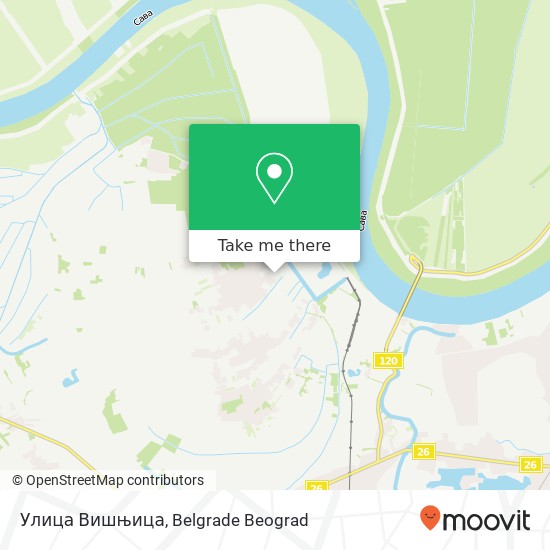 Улица Вишњица map