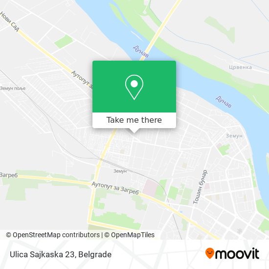 Ulica Sajkaska 23 map