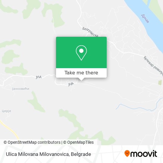 Ulica Milovana Milovanovica map