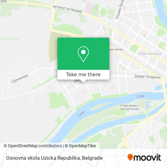 Osnovna skola Uzicka Republika map