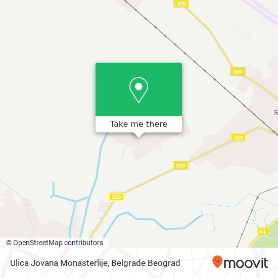 Ulica Jovana Monasterlije map