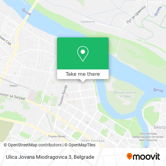 Ulica Jovana Miodragovica 3 map