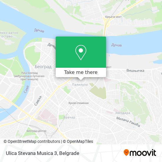 Ulica Stevana Musica 3 map