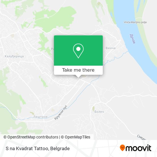 S na Kvadrat Tattoo map