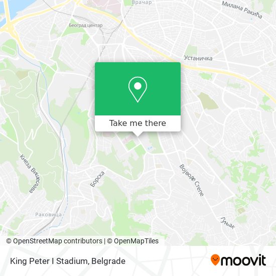 King Peter I Stadium map