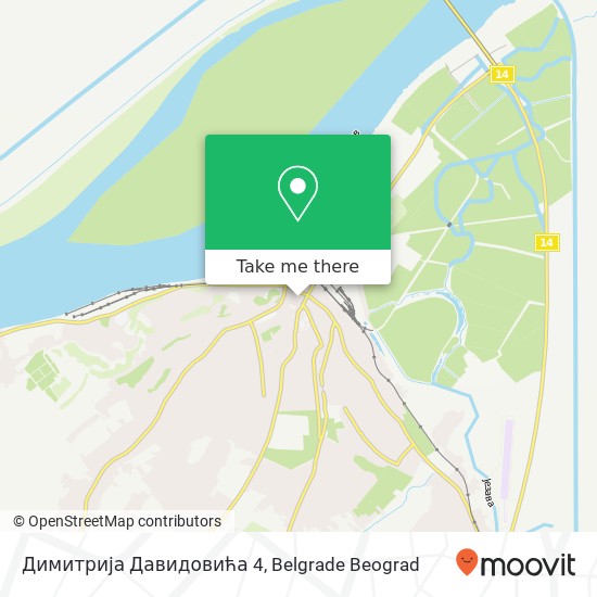 Димитрија Давидовића 4 map