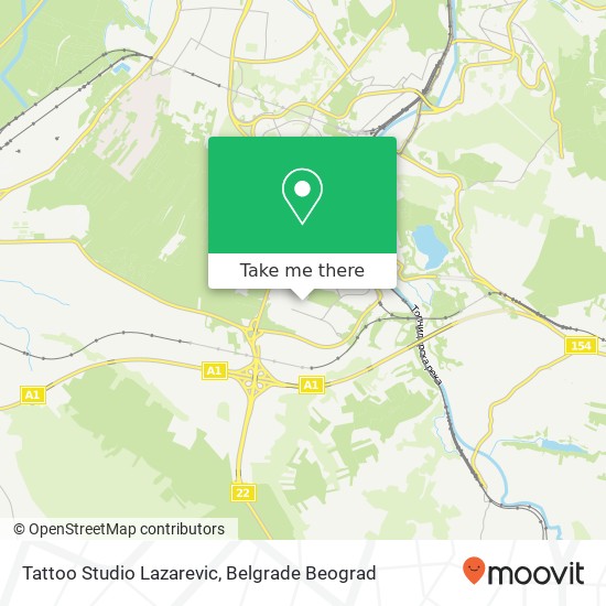 Tattoo Studio Lazarevic map