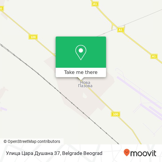 Улица Цара Душана 37 map