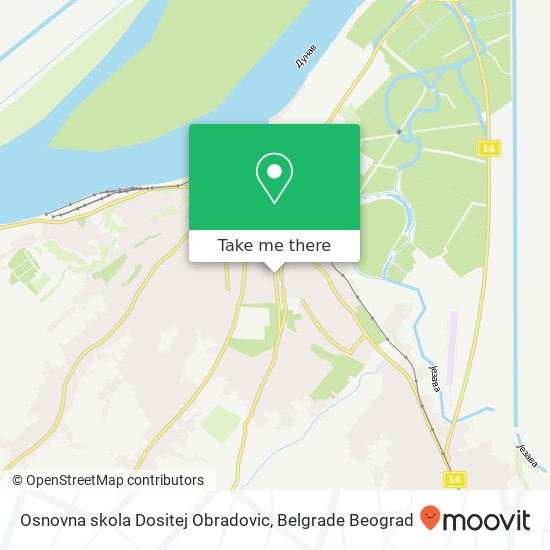 Osnovna skola Dositej Obradovic map