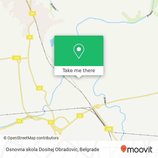 Osnovna skola Dositej Obradovic map