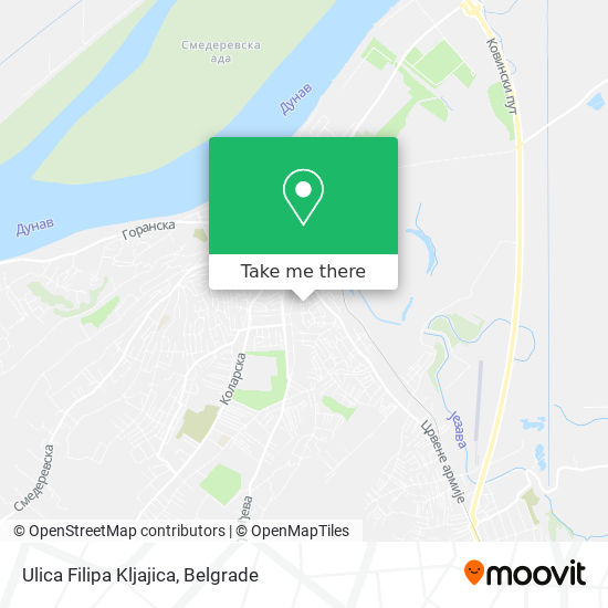 Ulica Filipa Kljajica map