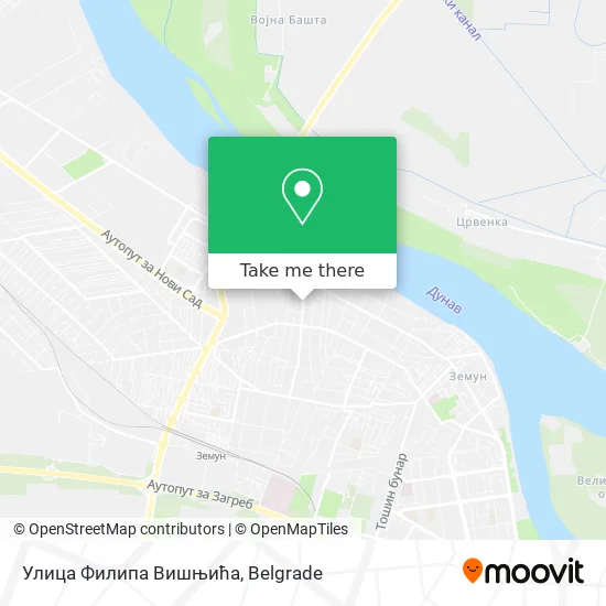 Улица Филипа Вишњића map