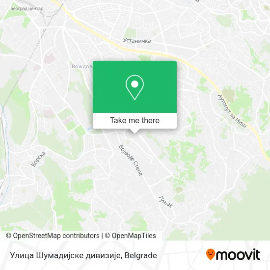Улица Шумадијске дивизије map