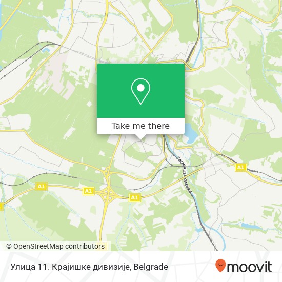 Улица 11. Крајишке дивизије map