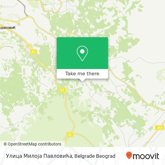 Улица Милоја Павловића map