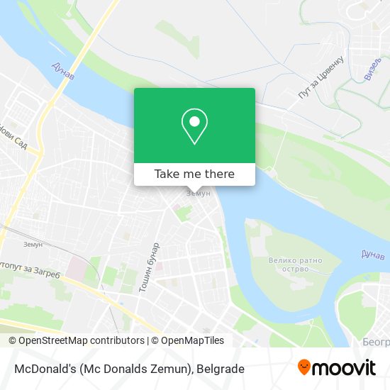McDonald's (Mc Donalds Zemun) map