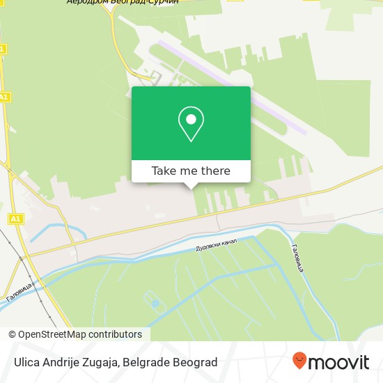 Ulica Andrije Zugaja map