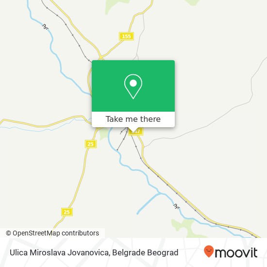 Ulica Miroslava Jovanovica map