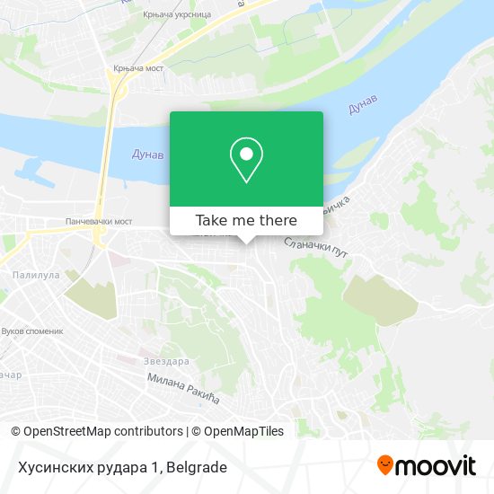 Хусинских рудара 1 map