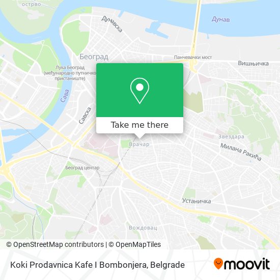 Koki Prodavnica Kafe I Bombonjera map