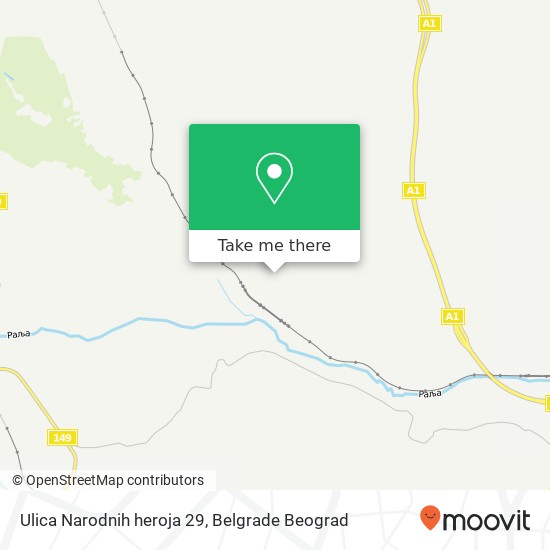 Ulica Narodnih heroja 29 map