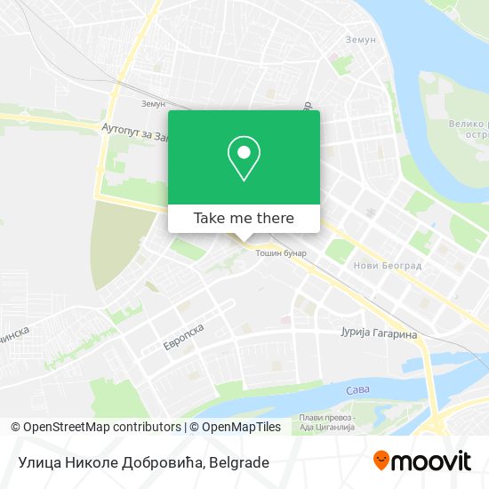 Улица Николе Добровића map